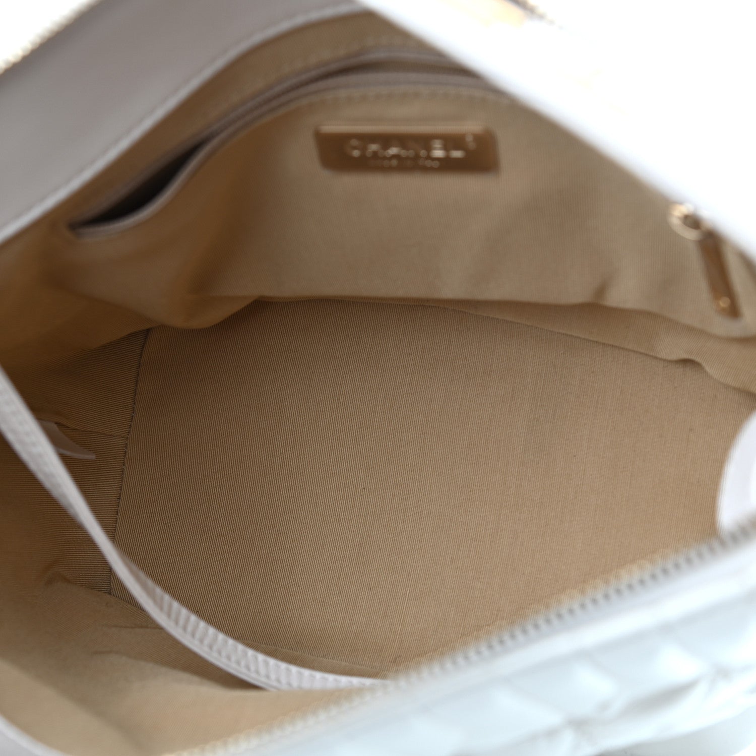 Chanel Glazed Calfskin Quilted State Of The Art Hobo White 5 of 12