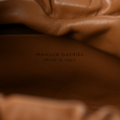 Mansur Gavriel Lambskin Cloud Clutch Caramel 6 of 8