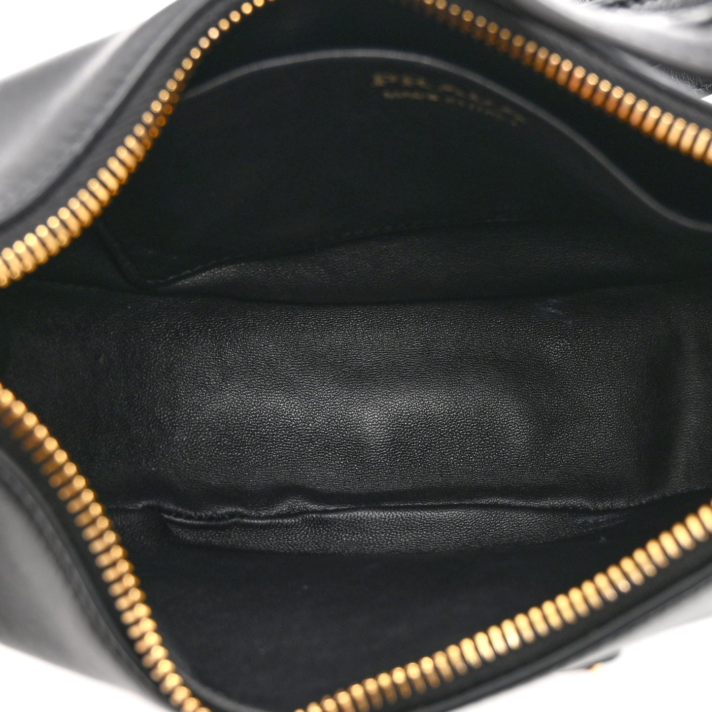 Soft Calfskin Arque Shoulder Bag Black