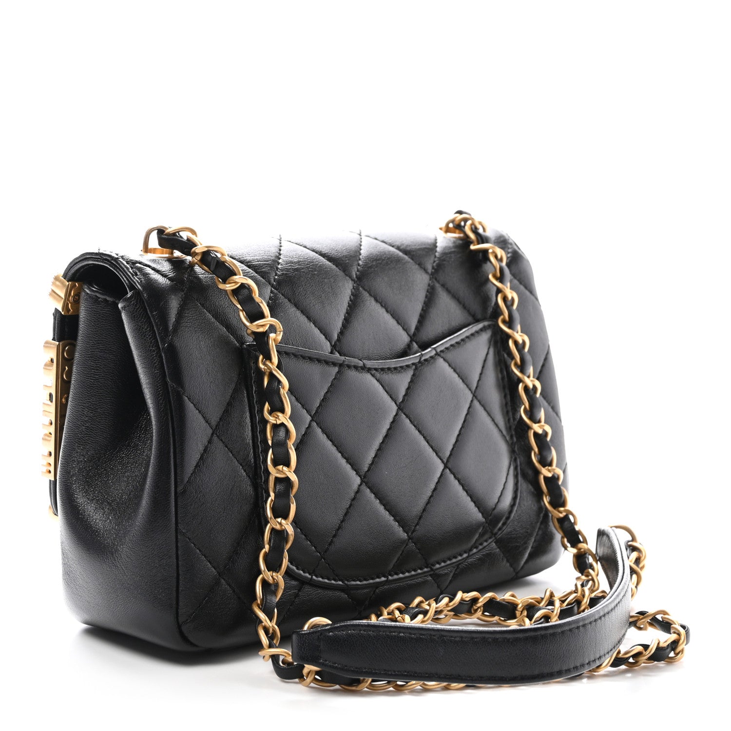 Chanel Lambskin Enamel Strass Quilted Mini Paris Monaco Flap Black 3 of 10