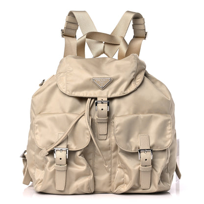 Prada Nylon Saffiano Medium Backpack Deserto 1 of 10