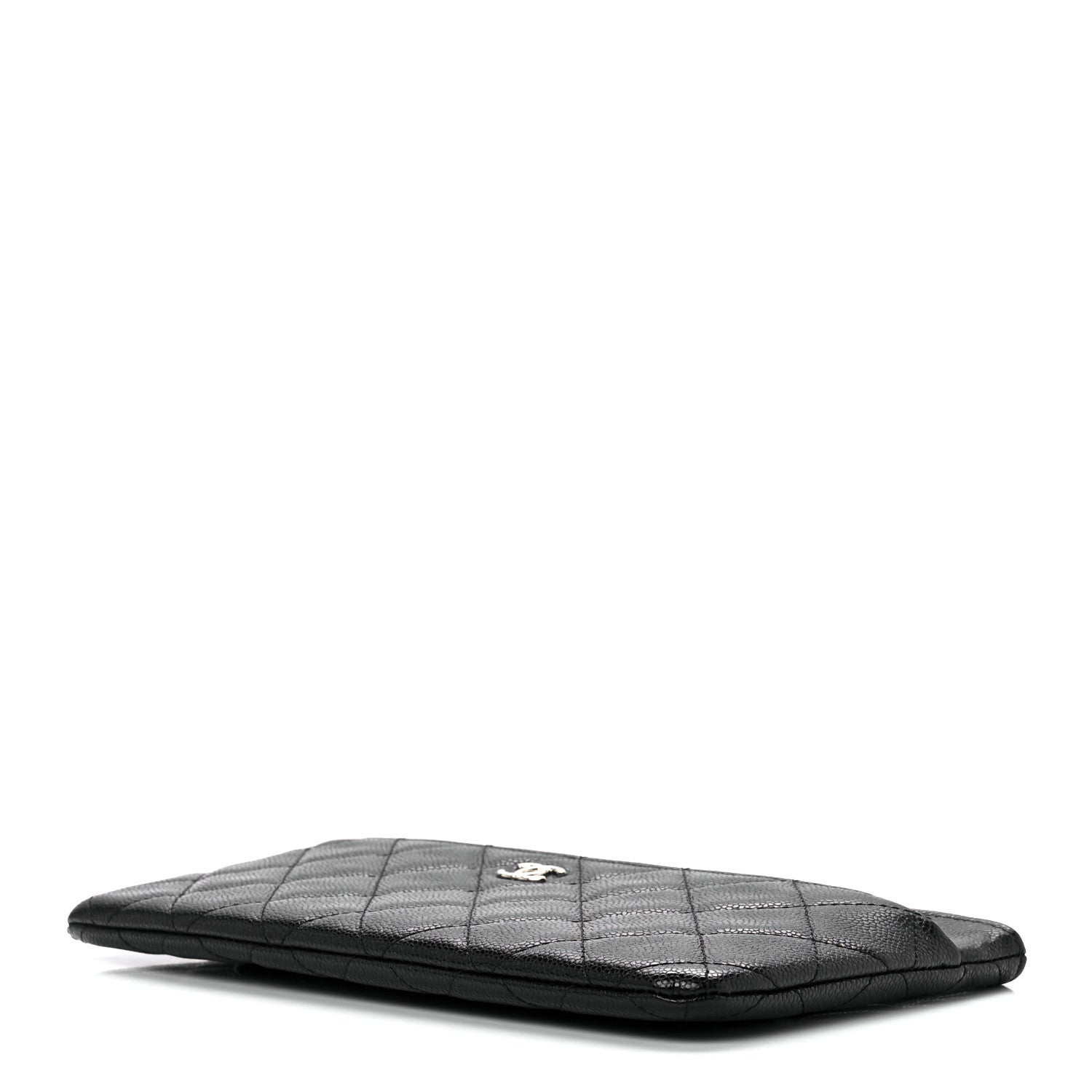 Chanel Caviar Quilted Double Zip Cosmetic Case Black 8 of 11