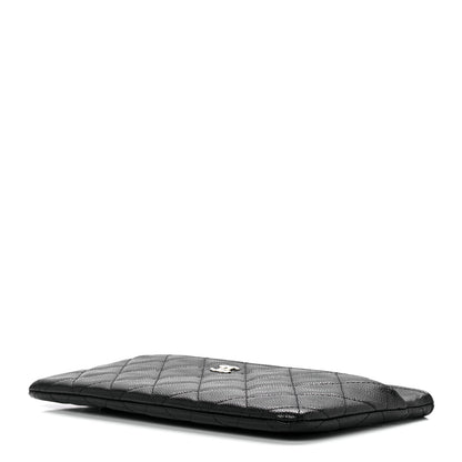 Chanel Caviar Quilted Double Zip Cosmetic Case Black 8 of 11