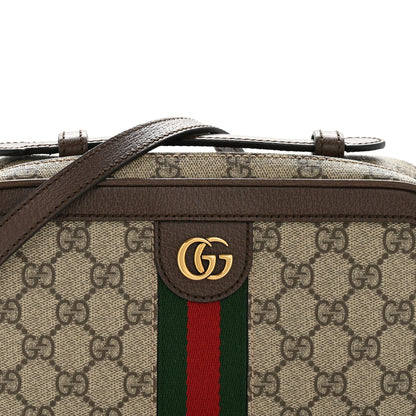 Gucci GG Supreme Monogram Web Small Ophidia Top Handle Shoulder Bag Brown 8 of 13