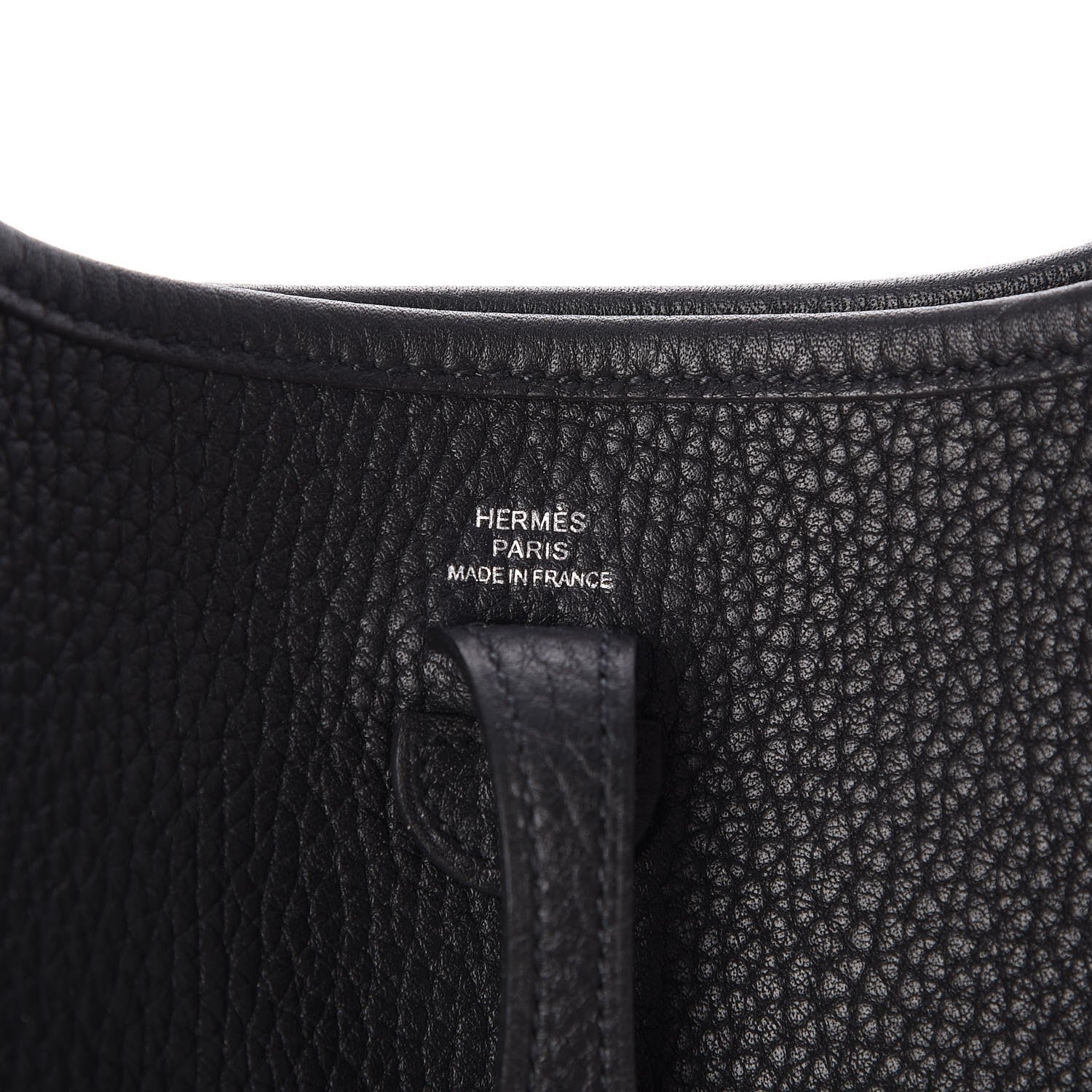 Hermes Taurillon Clemence Evelyne TPM Black 6 of 8