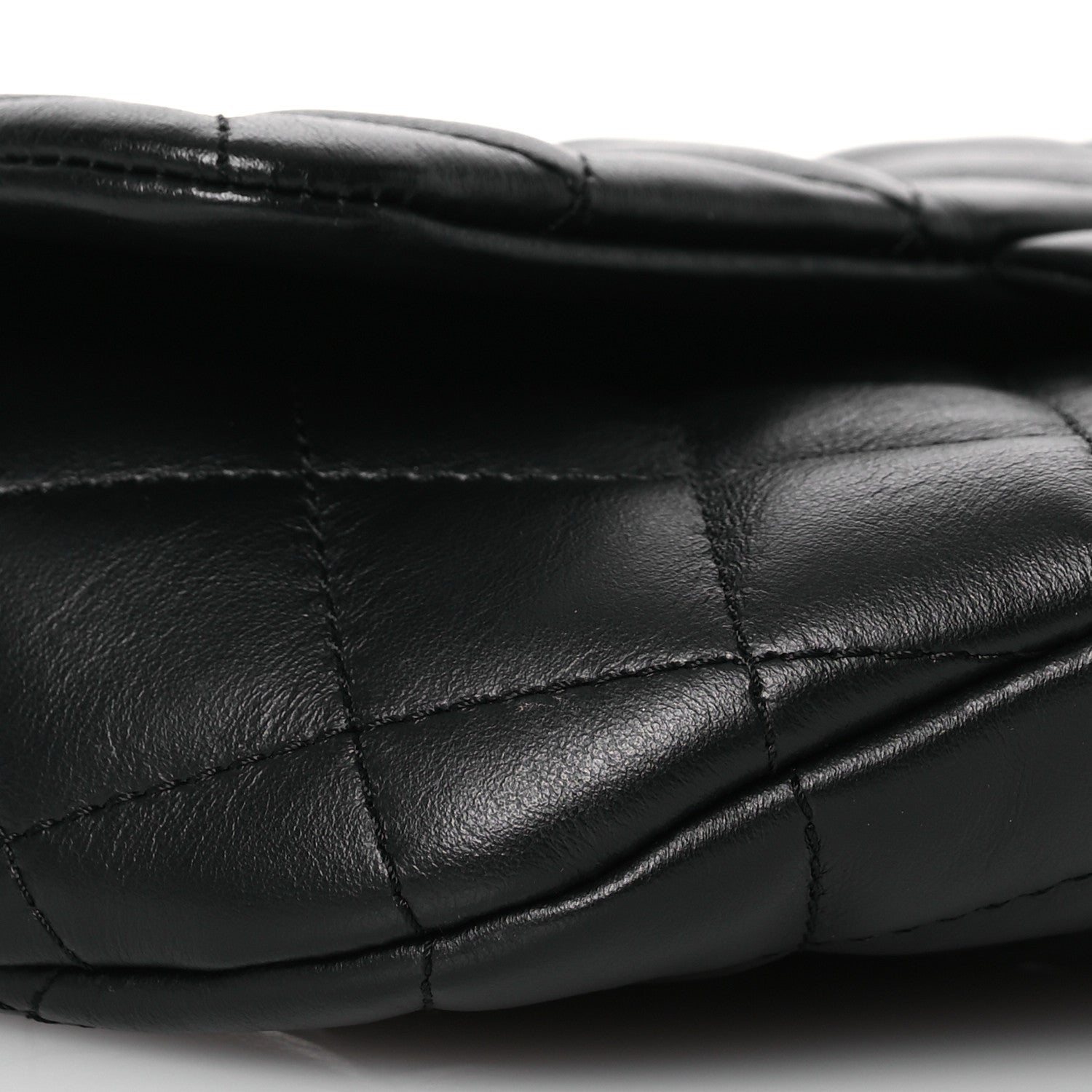 Chanel Calfskin Quilted CC Uniform Flap Belt Bag Black 10 of 13