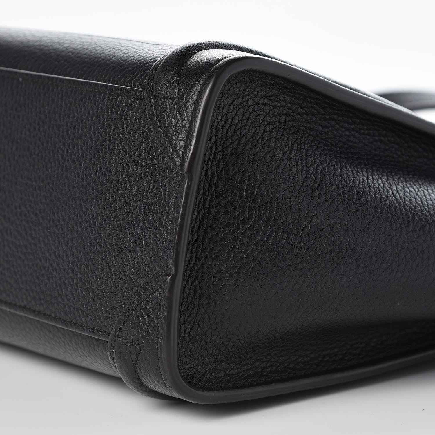 Celine Drummed Calfskin Nano Luggage Black 10 of 11