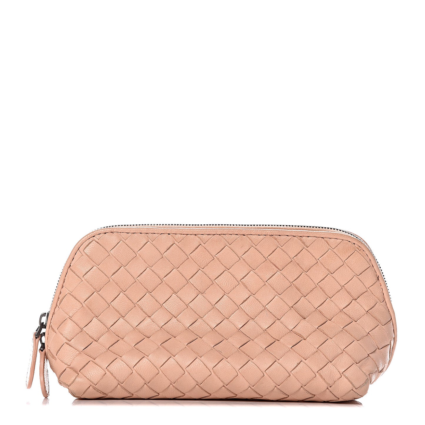 Nappa Intrecciato Cosmetic Pouch Petal Pink