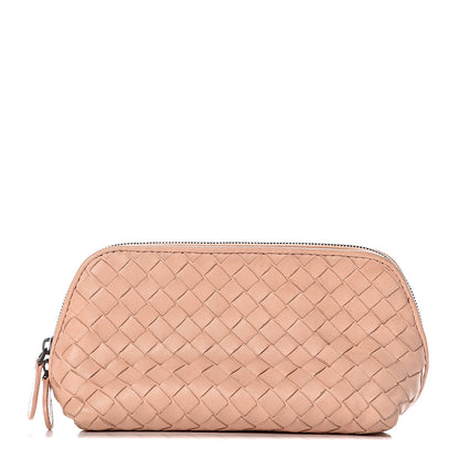 Bottega Veneta Nappa Intrecciato Cosmetic Pouch Petal Pink 1 of 14