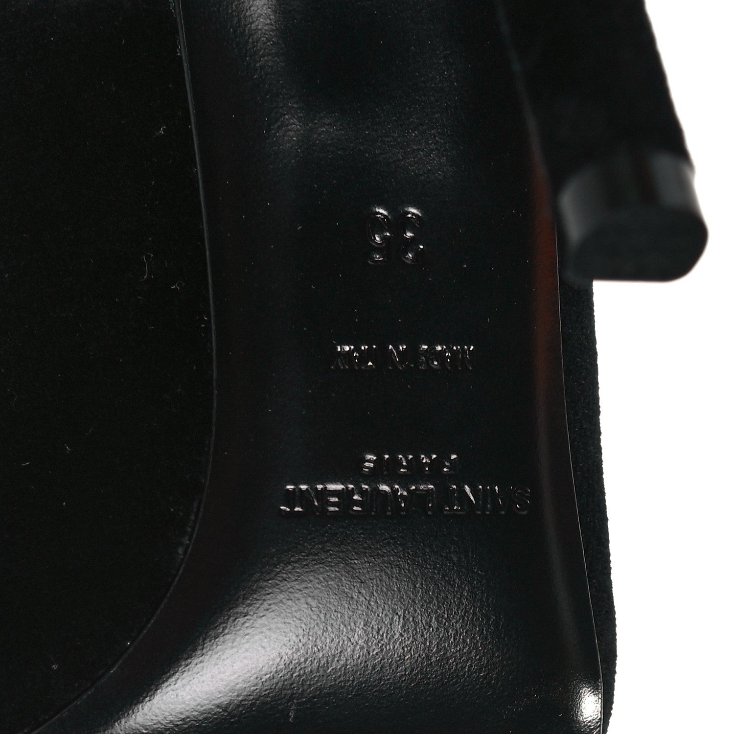 Saint Laurent Velvet Anja 105 Pumps 35 Black 6 of 11