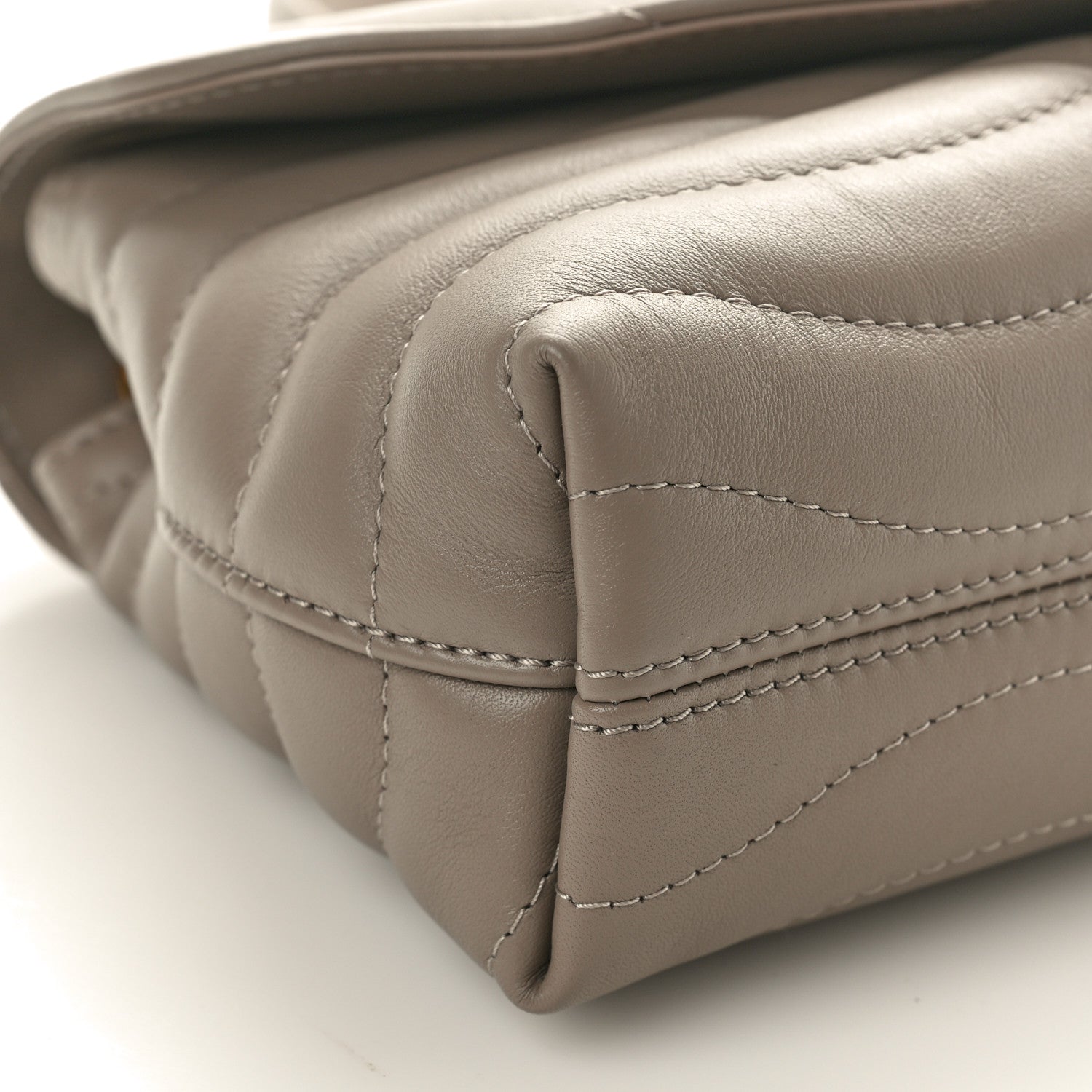 Louis Vuitton Calfskin LV New Wave Chain Bag Taupe 8 of 9