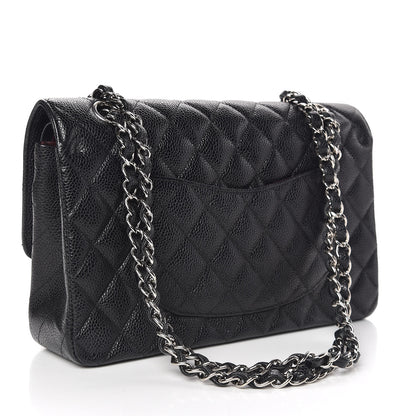 Chanel Caviar Quilted Medium Double Flap Black 3 of 10