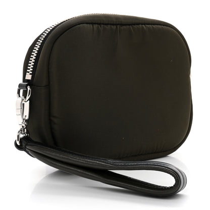 Prada Tessuto Nylon Pocket Wristlet Pouch Mimetico Black 3 of 6