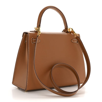 Hermes Epsom Kelly Sellier 25 Gold 3 of 14