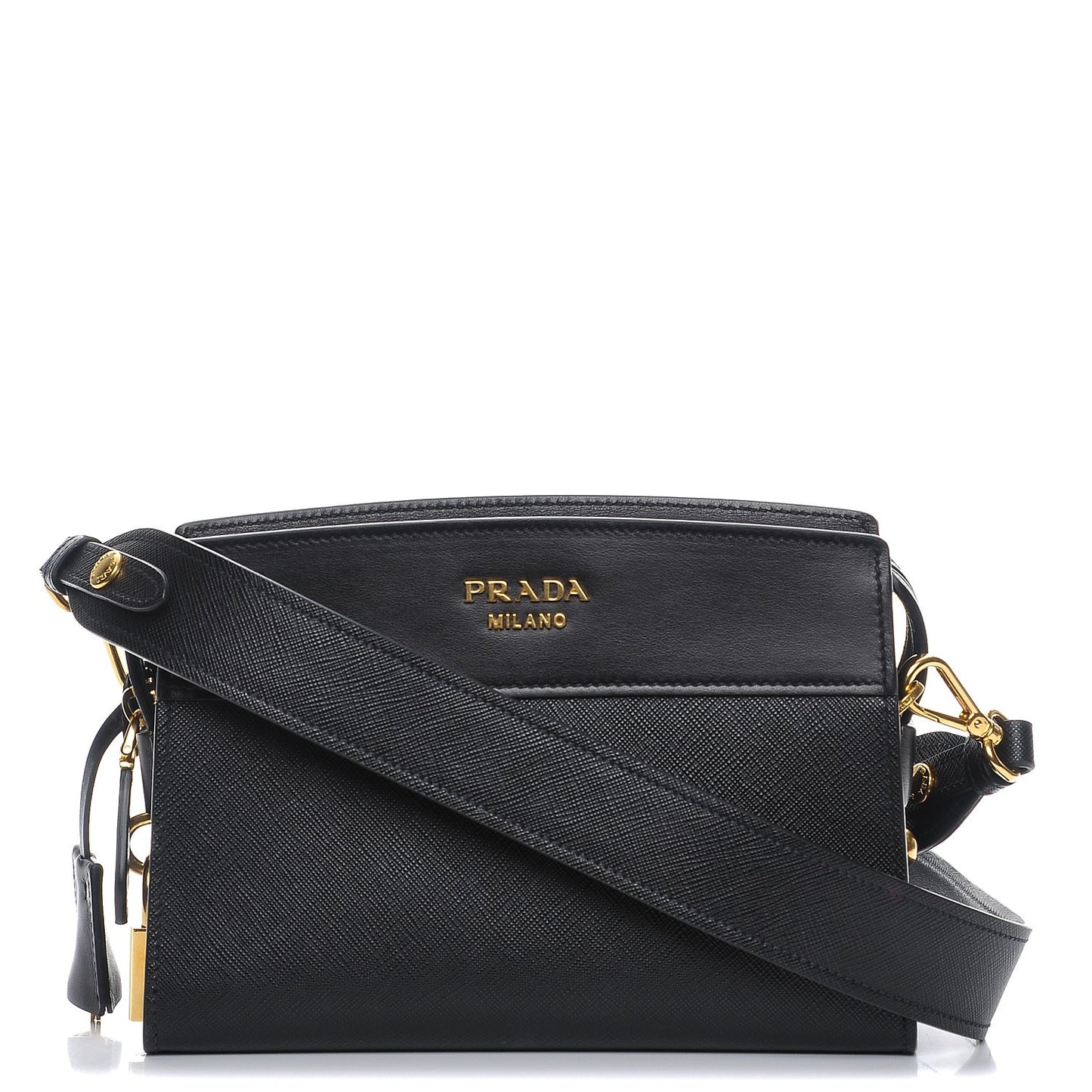 Saffiano Esplanade Crossbody Bag Nero Black