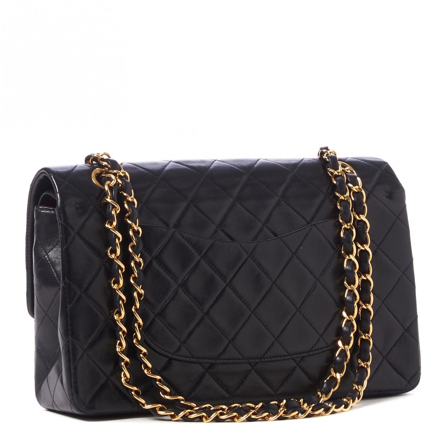 Chanel Lambskin Quilted Medium Double Flap Black 3 of 10