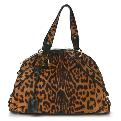 Saint Laurent Calf Hair Leopard Print Large Fauve 1 of 13