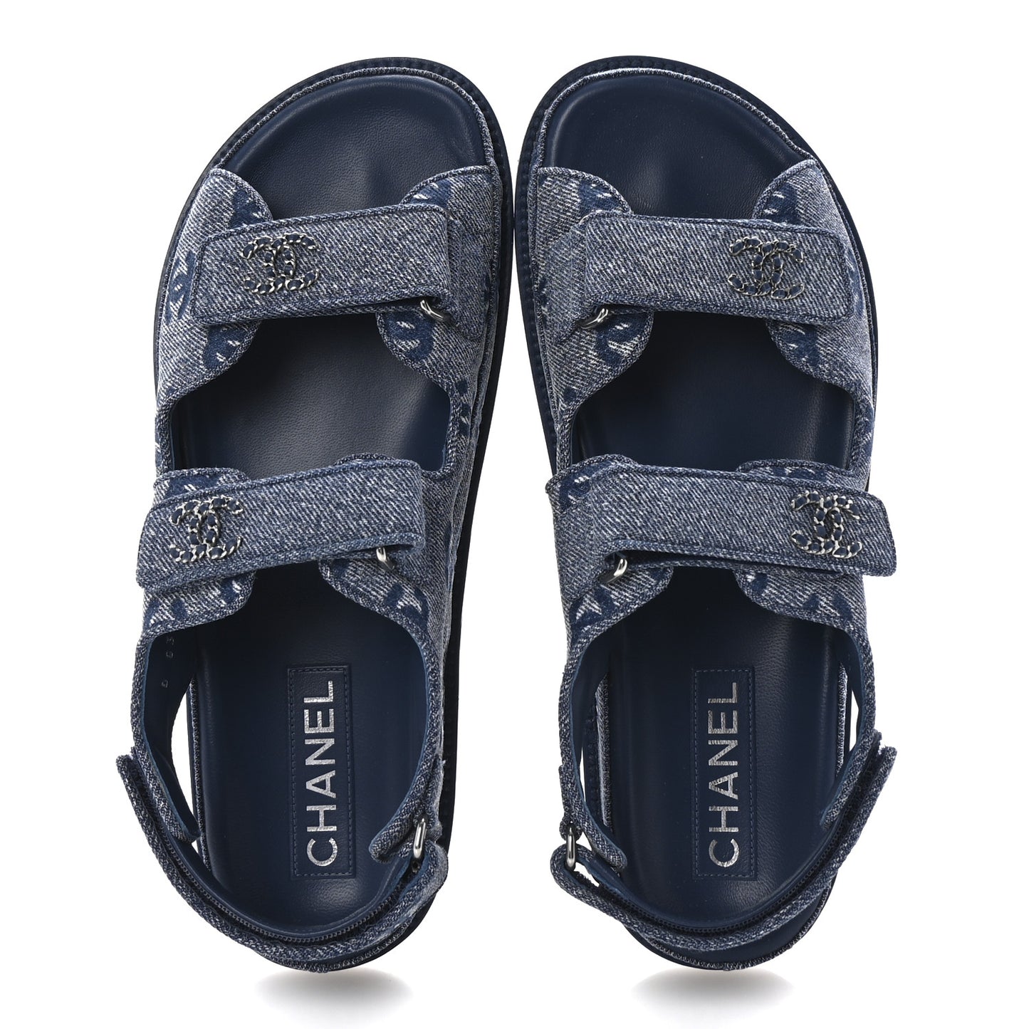 Denim CC Dad Sandals 39.5 Blue 39.5 Blue