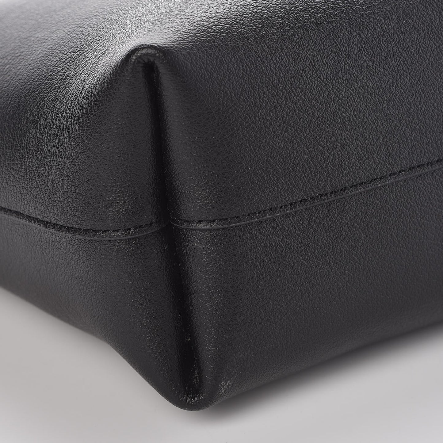 Calfskin Medium Shopping Tote Black