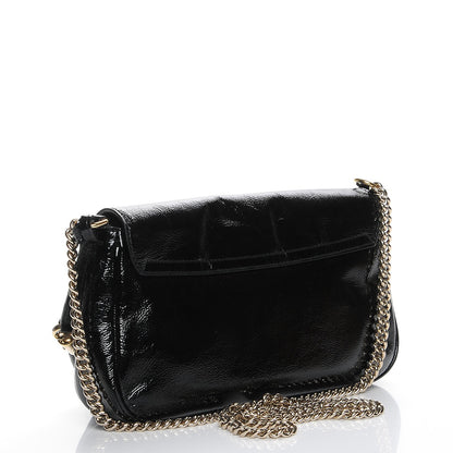 Gucci Patent Medium Soho Flap Crossbody Black 3 of 8