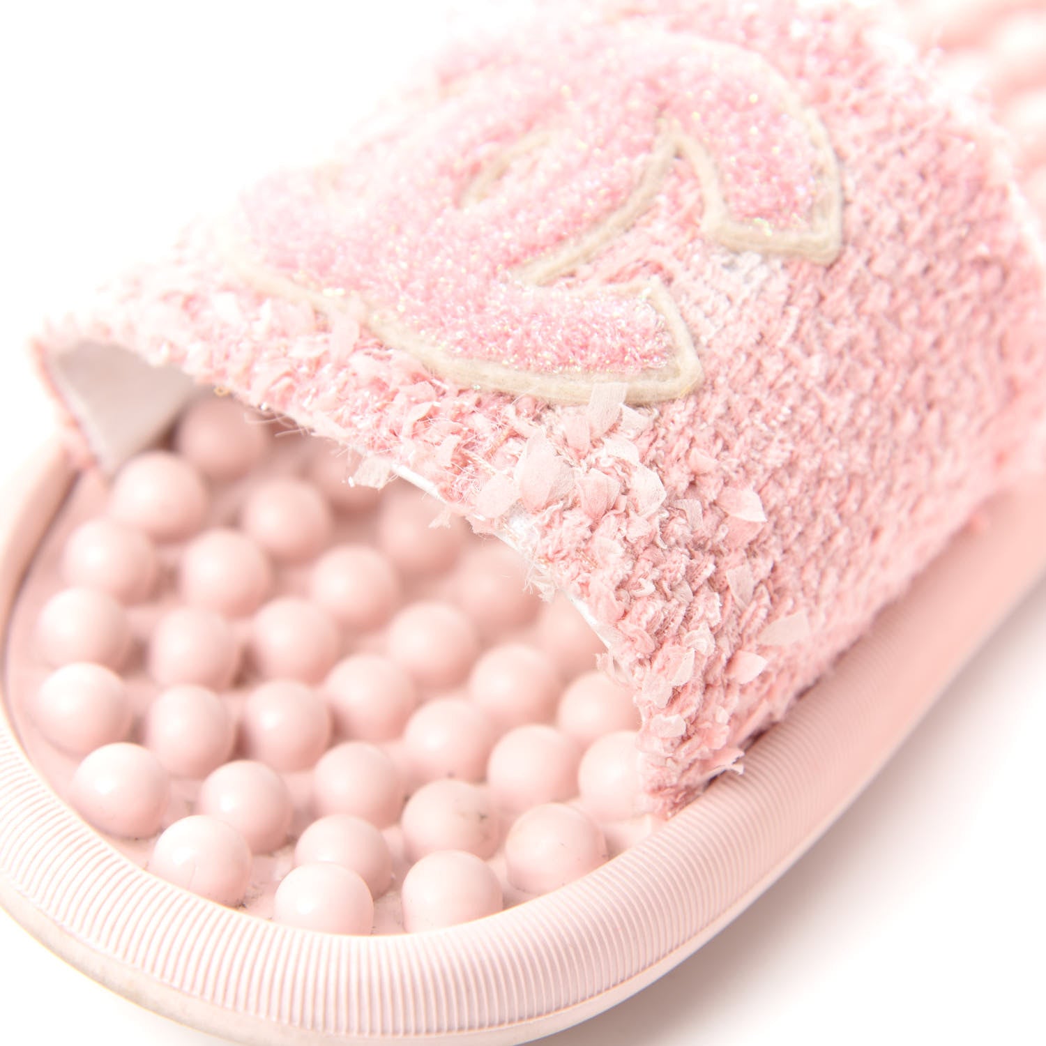 Chanel Tweed CC Mules 38 Pink Coral 10 of 11