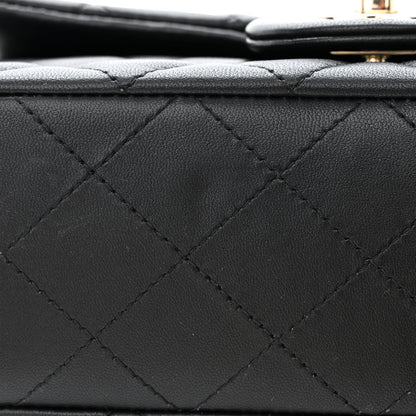 Chanel Lambskin Quilted Mini Rectangular Flap Black 11 of 13