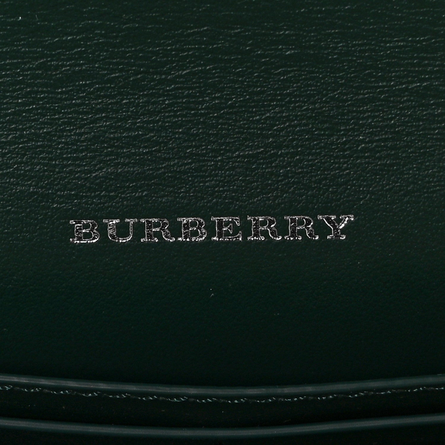 Burberry Grained Calfskin Continental Flap Wallet Black 6 of 9