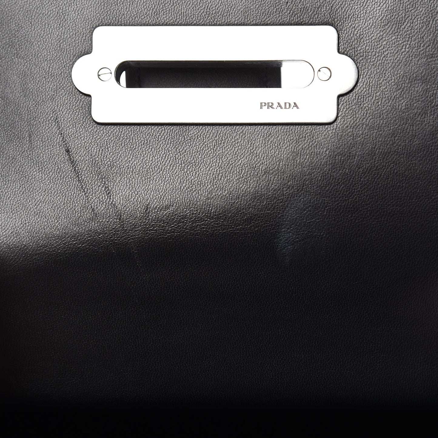 Metallic Vitello Saffiano Cahier Bag Fuxia Black