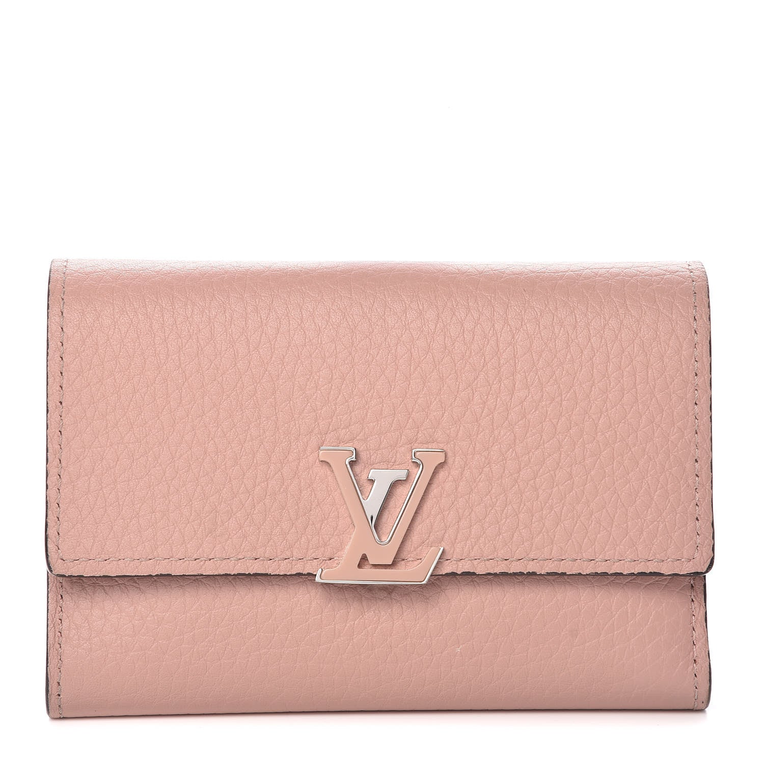 Louis Vuitton Taurillon Capucines Compact Wallet Magnolia 1 of 12