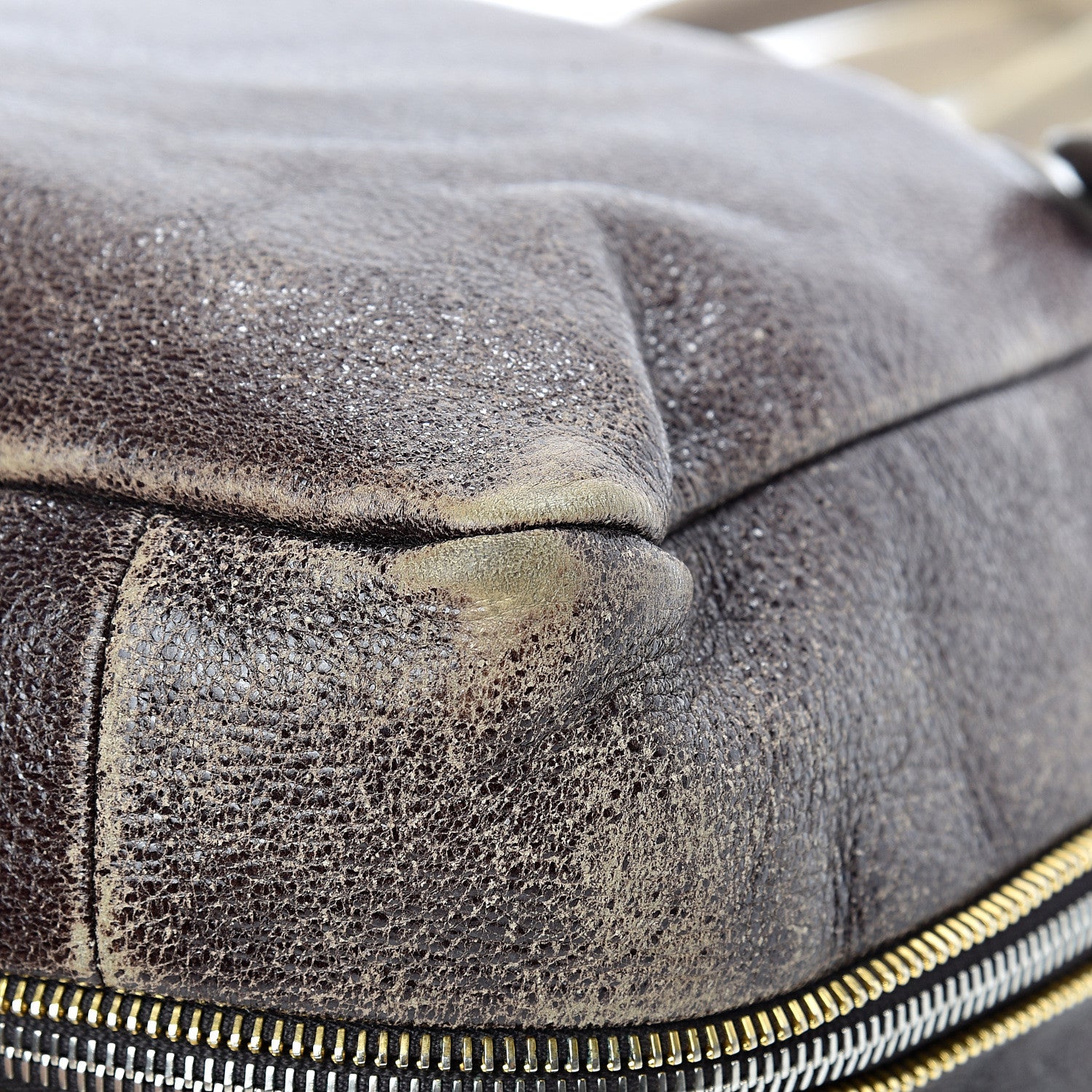Prada Cervo Zippers Hobo Brown 10 of 18