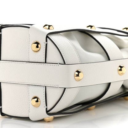 Salvatore Ferragamo Calfskin Cage Bag White 10 of 10