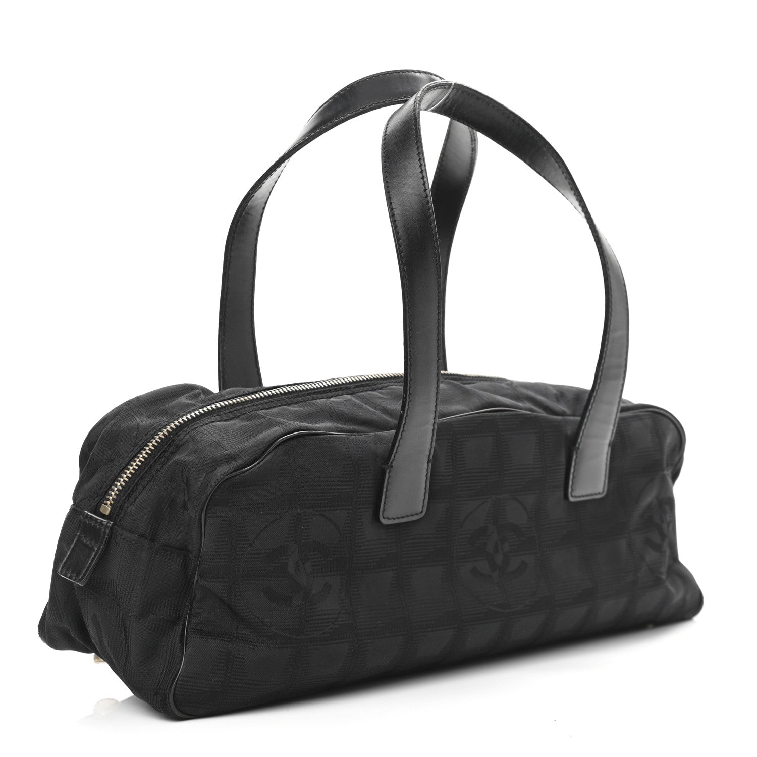 Chanel Nylon Travel Bowler Black 3 of 15