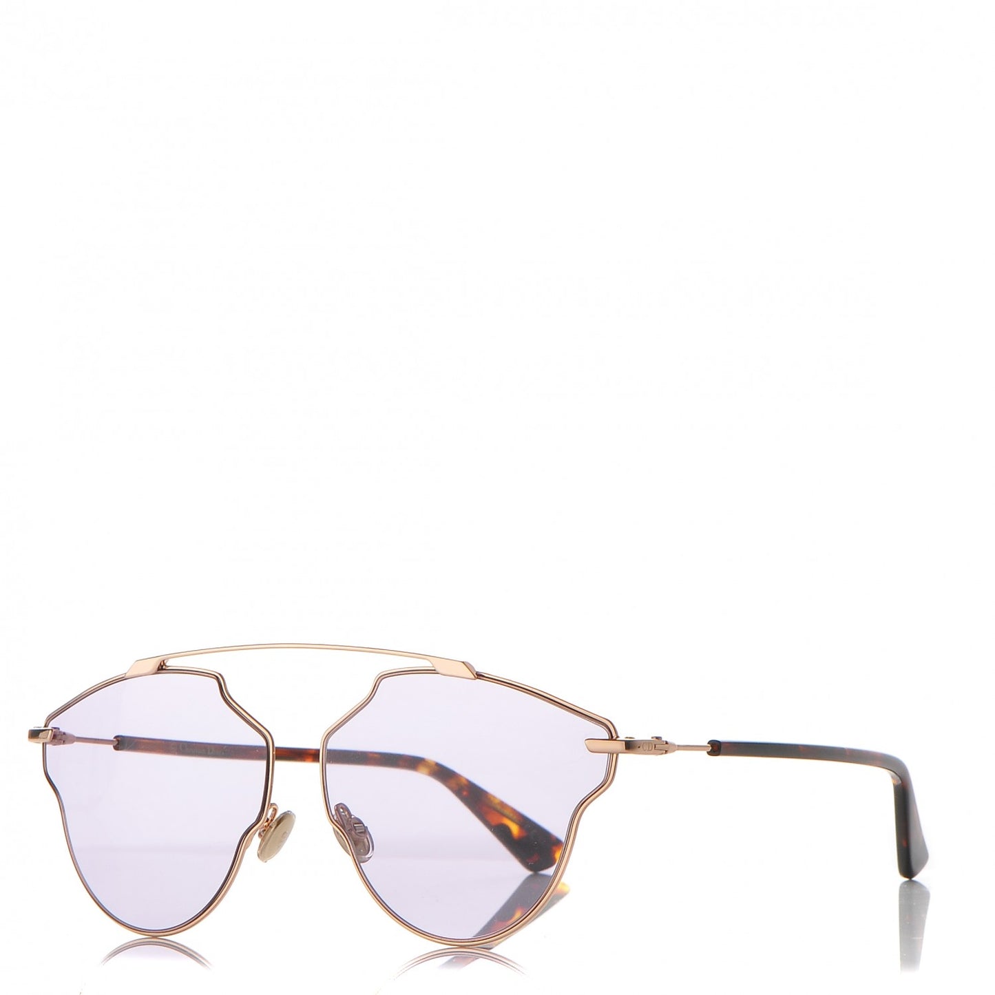 So Real Pop Sunglasses Rose Gold Purple
