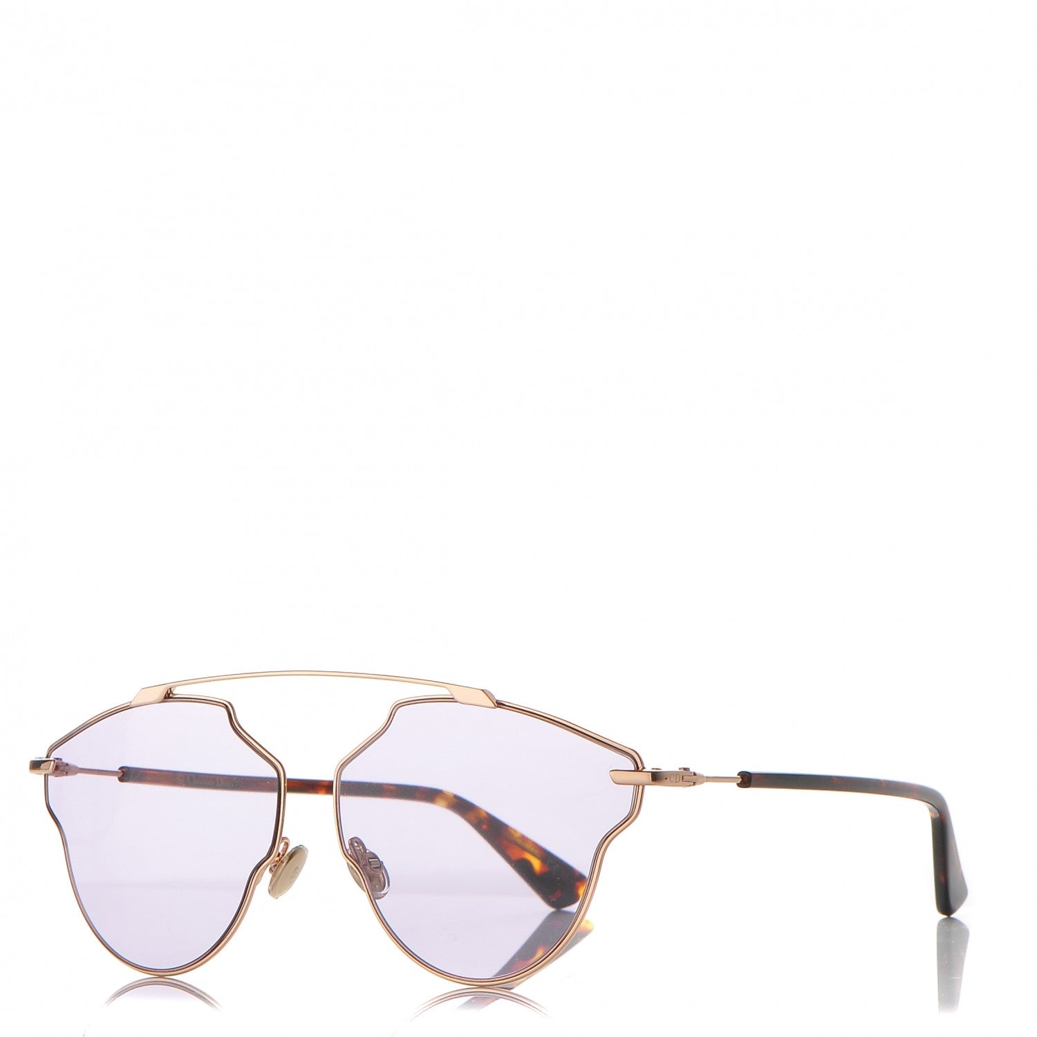 Christian Dior So Real Pop Sunglasses Rose Gold Purple 1 of 9