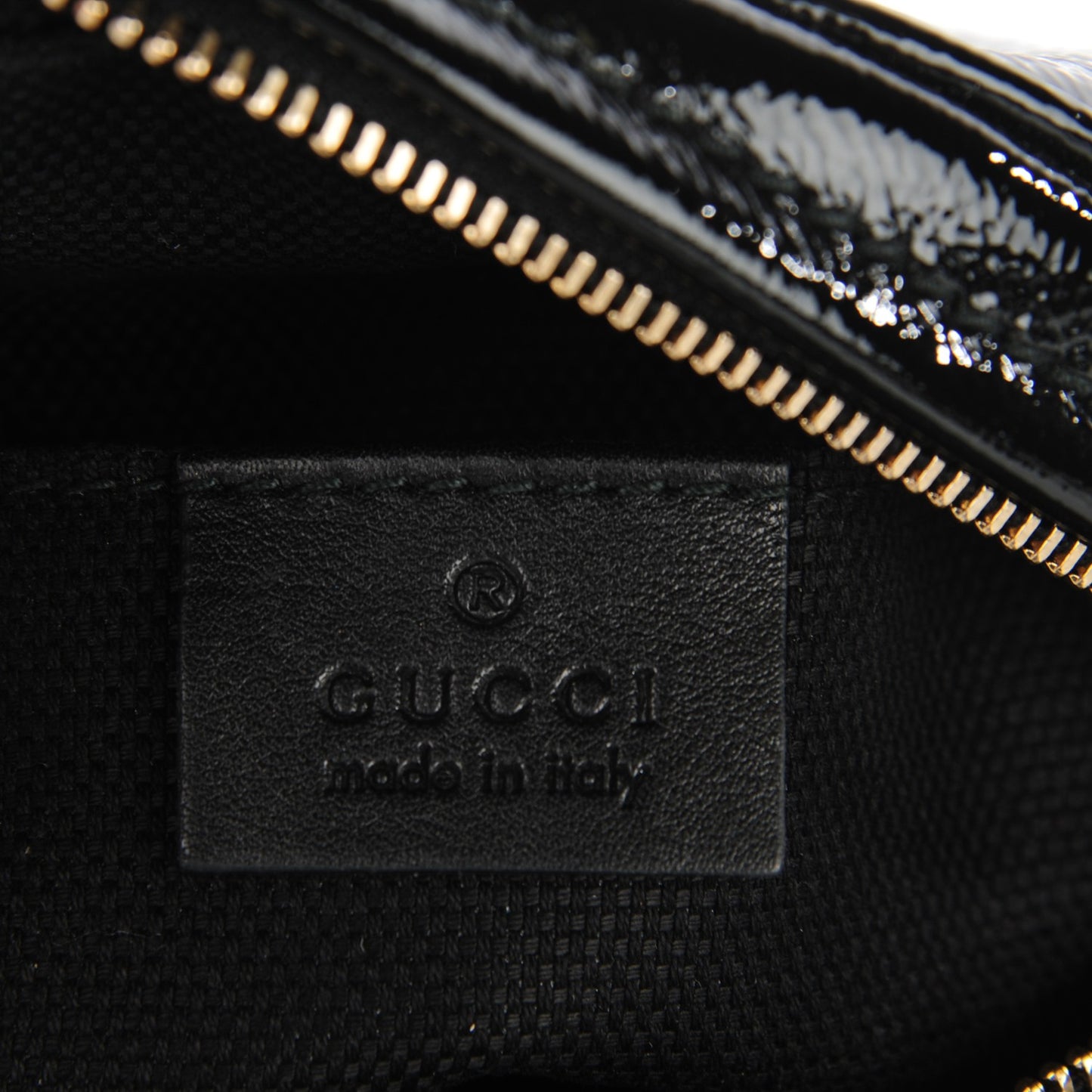 Patent Mini Soho Chain Bag Black