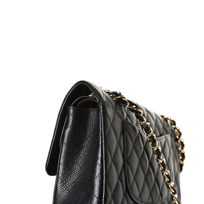 Chanel Caviar Quilted Medium Double Flap Black 20 of 39