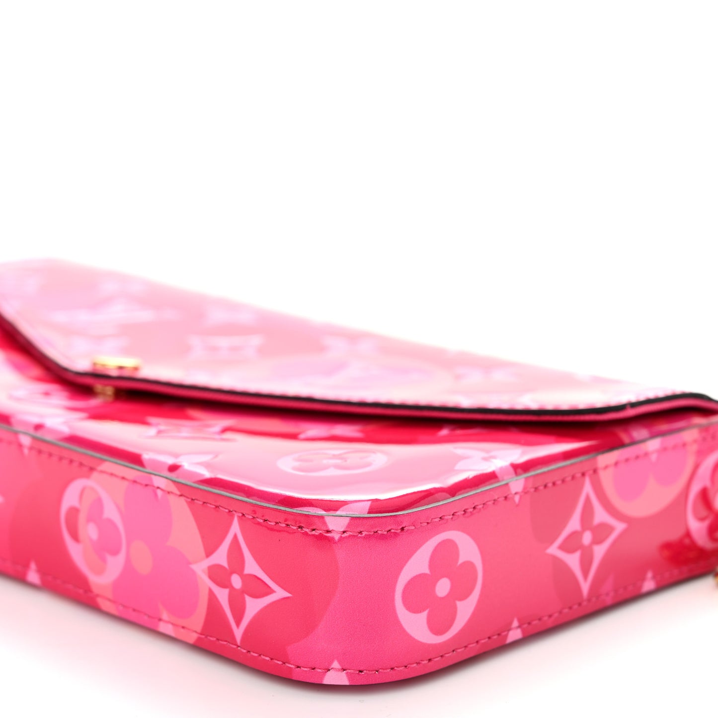 Vernis Valentine Pochette Felicie Chain Wallet Fuchsia