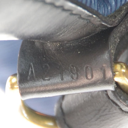 Louis Vuitton Epi Petit Noe Blue Black 6 of 7