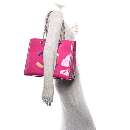 Chanel Vinyl Lipstick Tote Purple 2 of 10