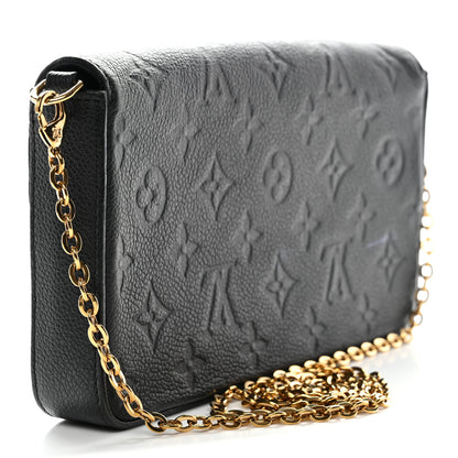 Louis Vuitton Empreinte Pochette Felicie Chain Wallet Black 10 of 34