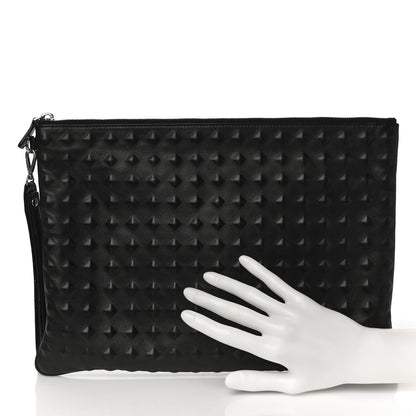 MCM Tantris Odeon Embossed Zip Pouch Black 2 of 10