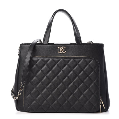 Chanel Caviar Quilted Large Business Affinity Shopping Bag Black 1 of 11