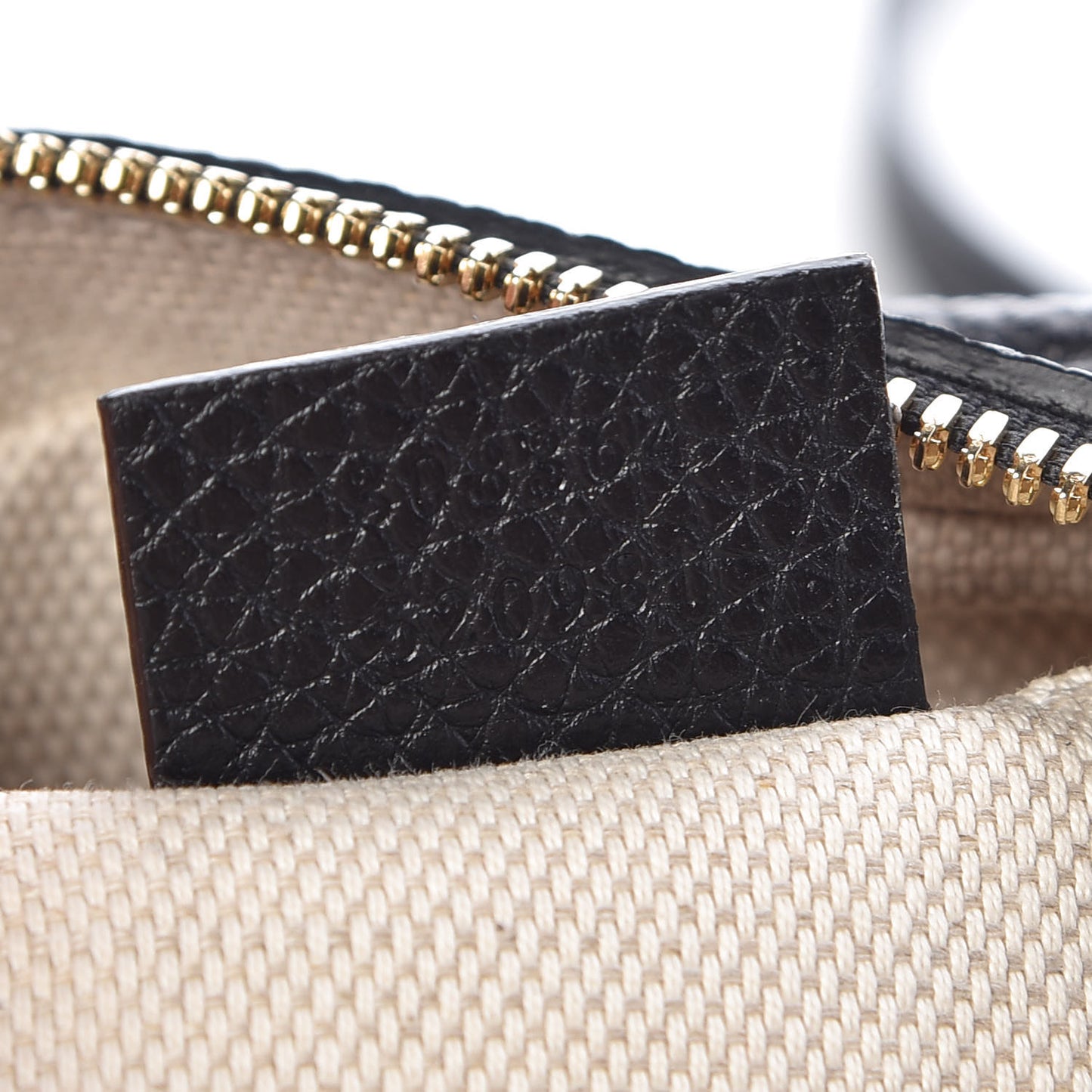 Pebbled Calfskin Small Soho Disco Bag Black