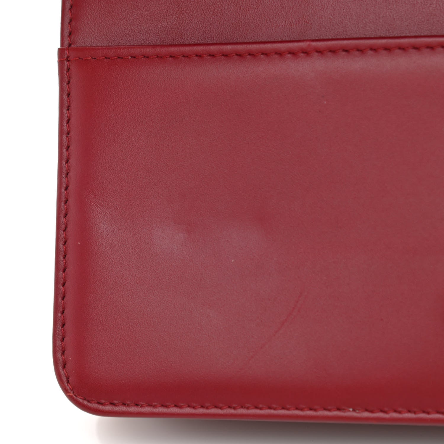 Chanel Patent Quilted Wallet On Chain WOC Burgundy 12 of 13