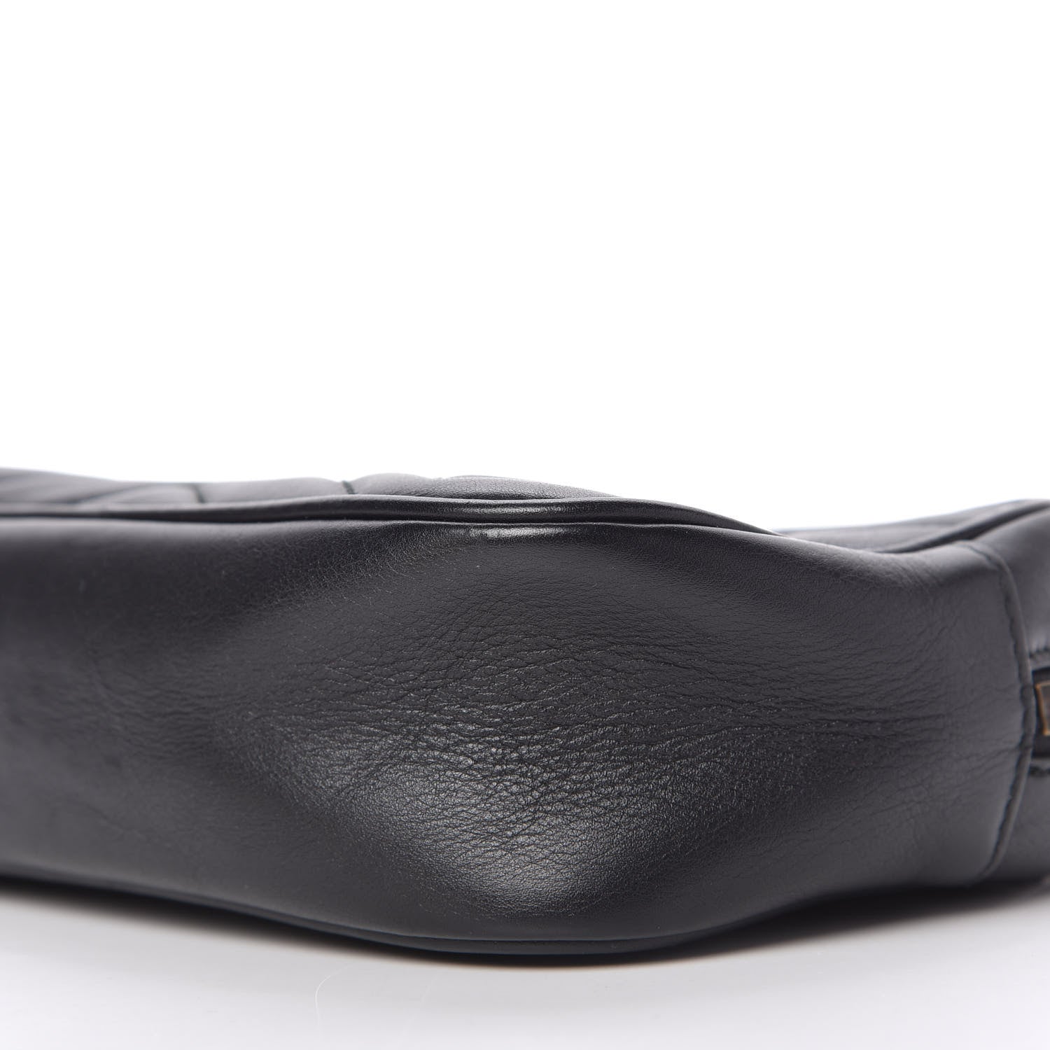 Gucci Calfskin Matelasse Mini GG Marmont Wrist Wallet Black 7 of 10