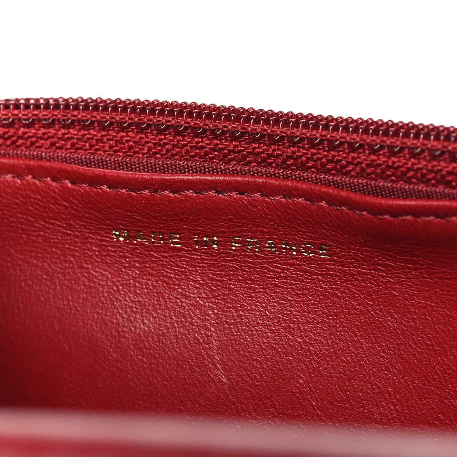 Chanel Lambskin Chevron Quilted Boy Wallet On Chain WOC Red 7 of 13