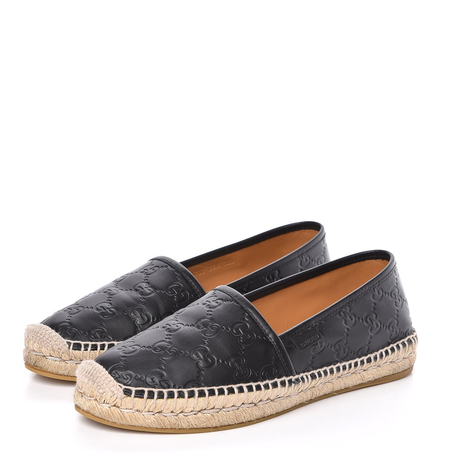 Gucci Guccissima Signature Espadrilles 38.5 Black 3 of 10