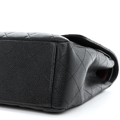 Chanel Caviar Quilted Maxi Double Flap Black 10 of 12