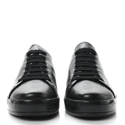 Prada Vitello Soft Low Top Sneakers 39 Black 2 of 6