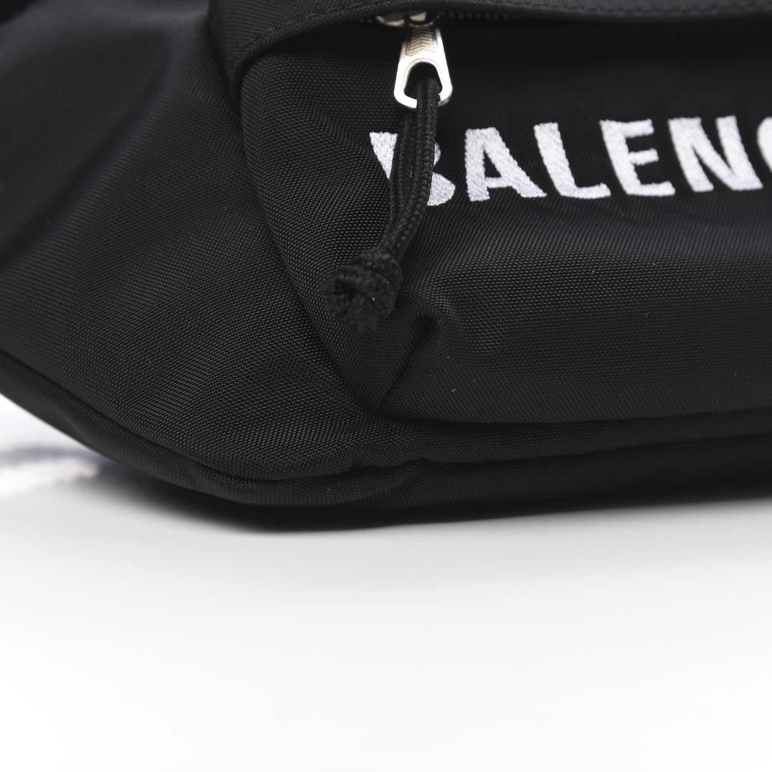Balenciaga Sport Nylon Logo Embroidered Wheel Beltpack Black 9 of 10